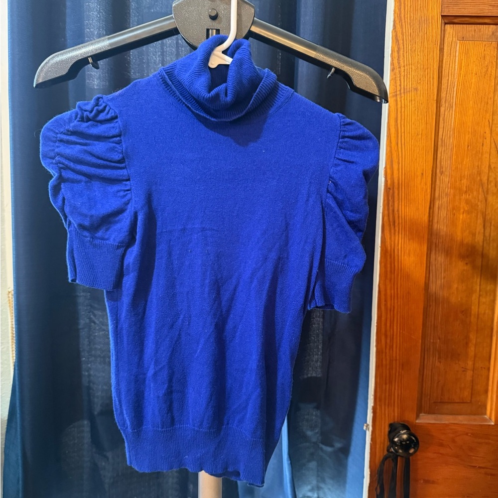 Moda International Royal Blue Turtleneck Sweater